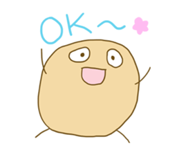 Potato Friends Yuu & Mai sticker #9005577