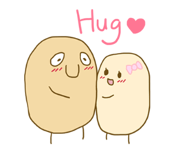 Potato Friends Yuu & Mai sticker #9005590