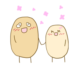 Potato Friends Yuu & Mai sticker #9005615