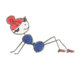 Miss ant sticker #9005836