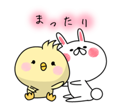 Rabbit and piyo2 sticker #9005940