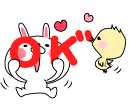 Rabbit and piyo2 sticker #9005944