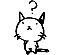 Striped horn cat sticker #9006899