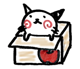 Striped horn cat sticker #9006916