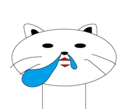 kokeshi cat sticker #9006982