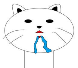 kokeshi cat sticker #9006983