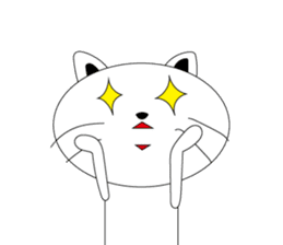 kokeshi cat sticker #9006984