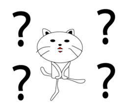 kokeshi cat sticker #9006989