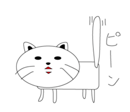 kokeshi cat sticker #9006993