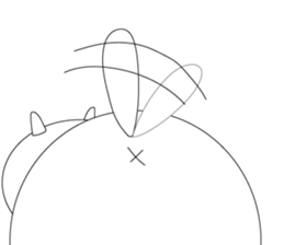 kokeshi cat sticker #9006994