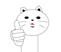 kokeshi cat sticker #9006996