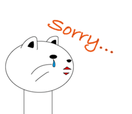 kokeshi cat sticker #9007002