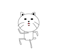 kokeshi cat sticker #9007004