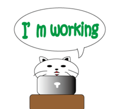 kokeshi cat sticker #9007005