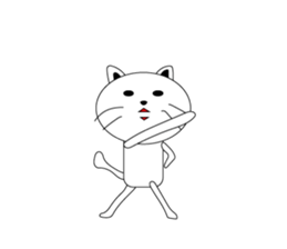 kokeshi cat sticker #9007011