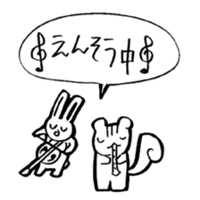 kawaii Rabbit and squirrel kawaii sticker #9007347