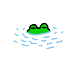 RED MUFFLER FROG sticker #9007527