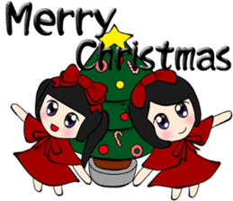 Popular funny cute:Donna&berry Christmas sticker #9008256
