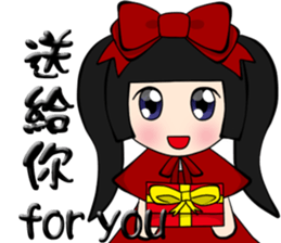 Popular funny cute:Donna&berry Christmas sticker #9008257