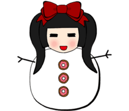 Popular funny cute:Donna&berry Christmas sticker #9008264