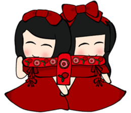 Popular funny cute:Donna&berry Christmas sticker #9008269