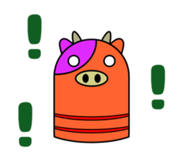 Is this a clay image of the animals? sticker #9008443