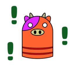 Is this a clay image of the animals? sticker #9008443