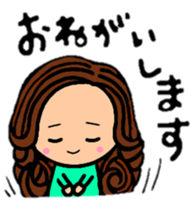 Yurufuwa girl!!The hair style series. sticker #9008504