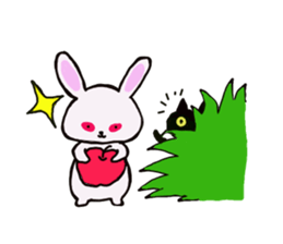 Black Cat and fellow polite language sticker #9009401