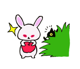 Black Cat and fellow polite language sticker #9009401