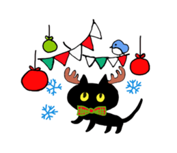 Black Cat and fellow polite language sticker #9009407