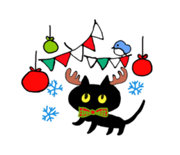 Black Cat and fellow polite language sticker #9009407