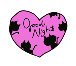 Black Cat and fellow polite language sticker #9009413