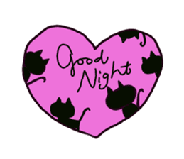 Black Cat and fellow polite language sticker #9009413