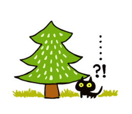 Black Cat and fellow polite language sticker #9009414