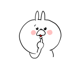 The smile of rabbit 5 sticker #9009944