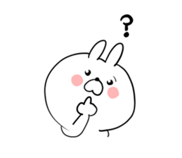 The smile of rabbit 5 sticker #9009959