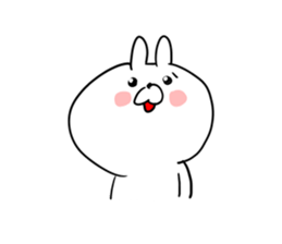 The smile of rabbit 5 sticker #9009967
