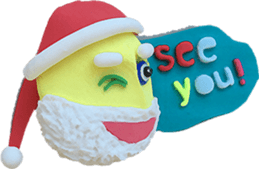 Clay art 2 Santa sticker #9010181