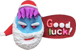 Clay art 2 Santa sticker #9010209