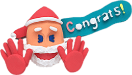 Clay art 2 Santa sticker #9010211