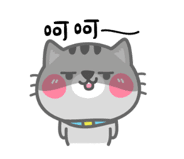 Cute cat's debut sticker #9010370