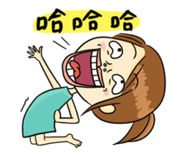 Collapsing Girl sticker #9010537