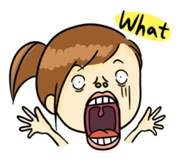 Collapsing Girl sticker #9010555