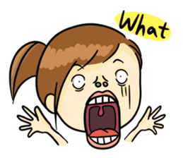 Collapsing Girl sticker #9010555