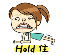 Collapsing Girl sticker #9010557