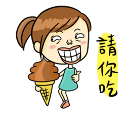 Collapsing Girl sticker #9010559