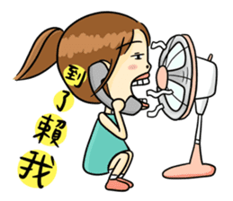 Collapsing Girl sticker #9010570