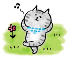 SEKANEKO x Lazy Nyansuke collaboration sticker #9010722