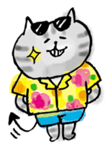 SEKANEKO x Lazy Nyansuke collaboration sticker #9010735